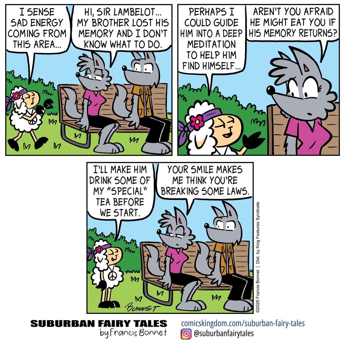 francisbonnet's tweet photo. Sir Lambelot has inserted himself into another situation! Do you think he'll be any help?

Get early access and my exclusive comics on Comics Kingdom! https://t.co/axeEfzB5Eh

#webcomic #remember #energyhealing #meditation #letmehelpyou https://t.co/TlZUSZb159