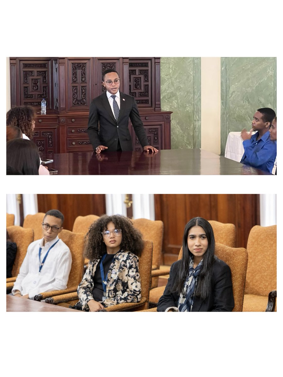 JuventudRD's tweet photo. Conocer el lugar donde se toman importantes decisiones para el país también es parte de aprender a servir. 🇩🇴 https://t.co/ECsMlyyncJ