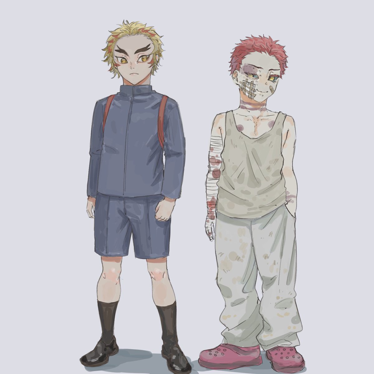 ashiato001's tweet photo. #猗窩煉 
2人はこれくらいの差が好き https://t.co/84zGhTCq4j