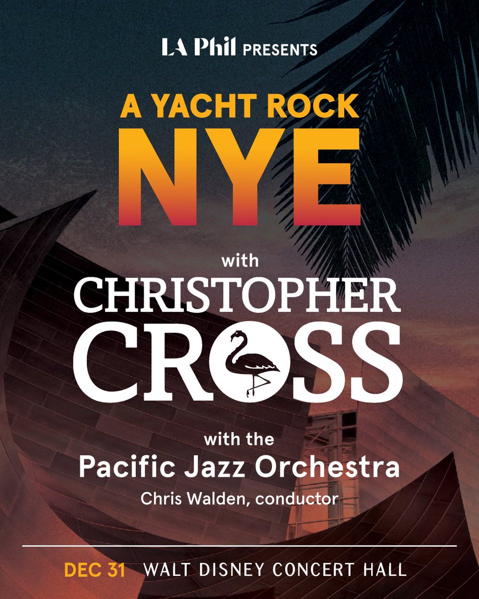 itsMrCross's tweet photo. Please join me for a special evening with the @pacificjazzorch at @WaltDisneyHall on New Years Eve! Presented by the @LAPhil , I’m thrilled to perform with these amazing talents. Artist presale on 9/23 (code SAILING26). Onsale 9/25. Tickets at https://t.co/A6JaTS1tIG &amp; my website https://t.co/YUWGtfCTth