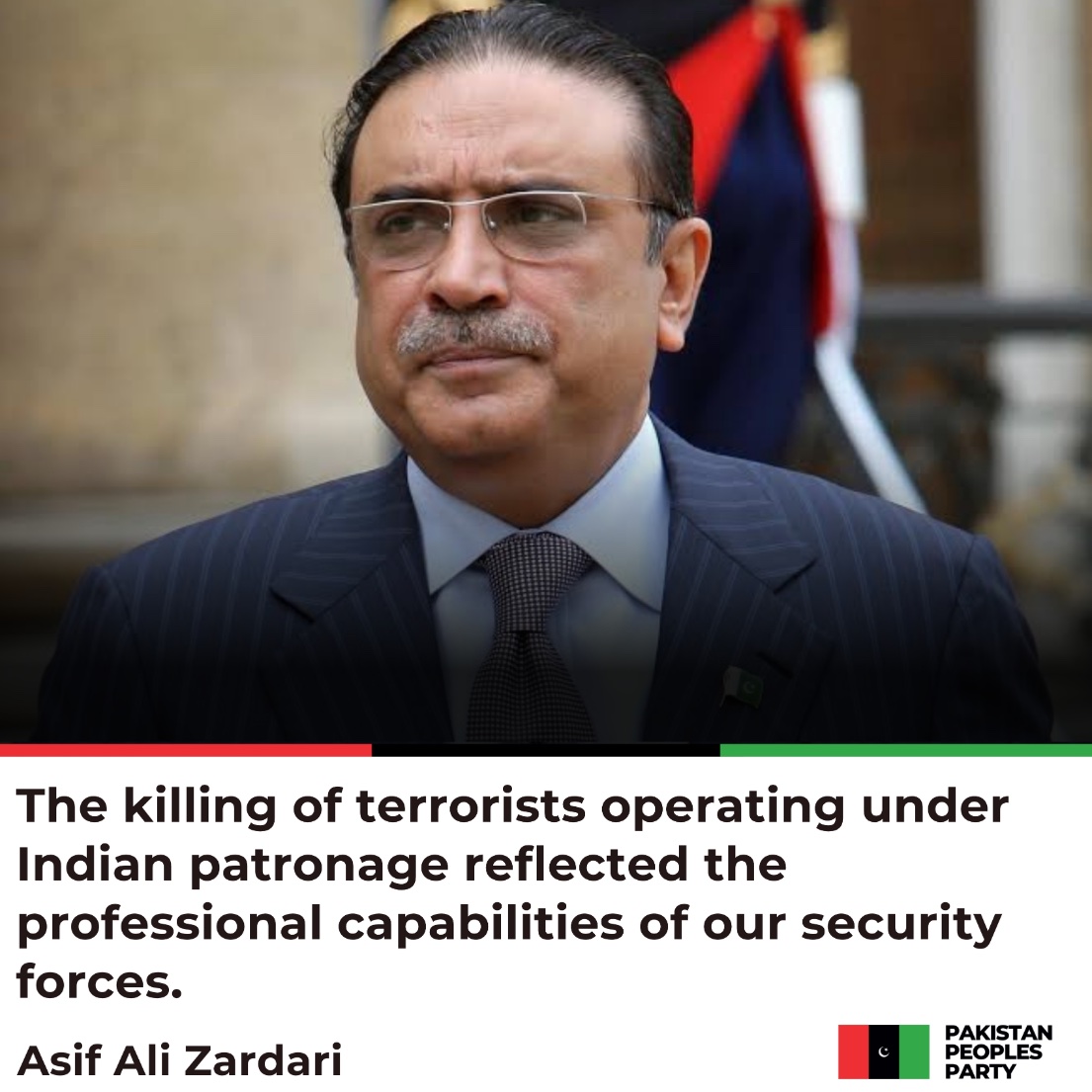 MediaCellPPP's tweet photo. President @AAliZardari lauds the security forces for successful operations against terrorists affiliated with Fitna al-Khawarij and Fitna al-Hindustan in Quetta and Kech districts of Balochistan.

Read More: https://t.co/JLRi2gEs1c https://t.co/RCCh1YyyzH