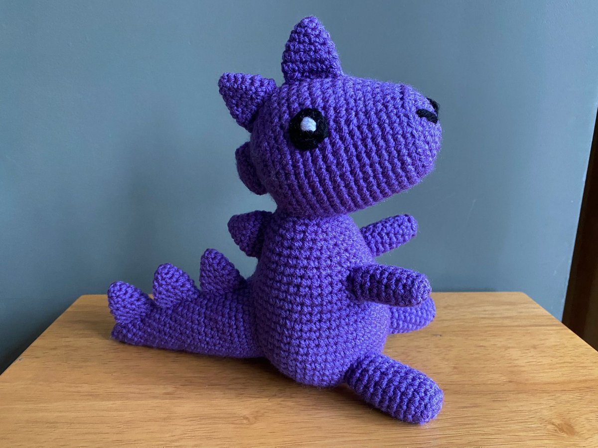 Tanyawarren's tweet photo. Let imaginations run wild at playtime with this adorable purple dinosaur!  Handmade with love 💜

https://t.co/T1JkizO1xi

#MHHSBD #CraftBizParty #shopindie  #UKMakers #smartsocial https://t.co/GtWHmuDVow