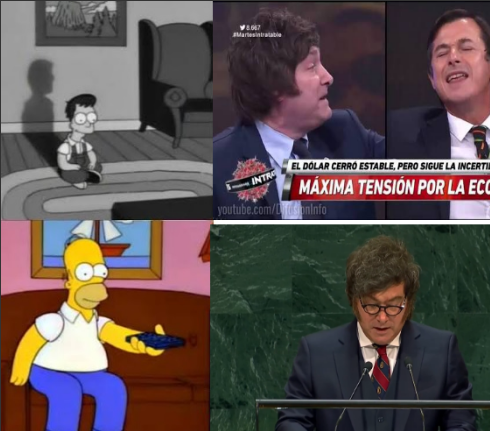 MatiasGarate15's tweet photo. Escuchar al Javeto decirle PARÁSITOS a los burócratas de la ONU igual que lo hacía en 2018 con los políticos argentinos me dejó así:

Una caricia al alma para los ANCAPs. https://t.co/jE1APdkex1