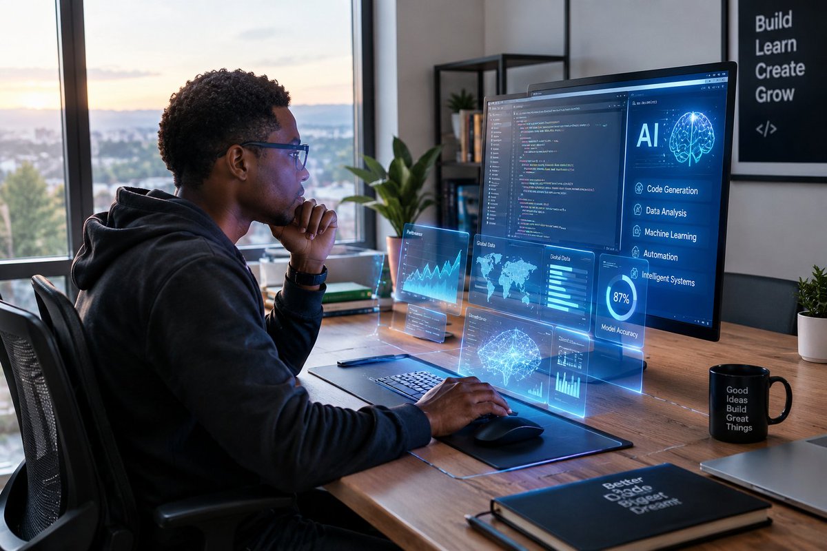 MartinAinebye's tweet photo. AI is already writing code, designing products, and diagnosing diseases.
The real question isn’t “Will AI replace us?”
It’s “How fast will we learn to use it better than everyone else?”
Those who treat AI as a tool will pull ahead.
#AI #FutureOfWork https://t.co/xiSsJfeMDx