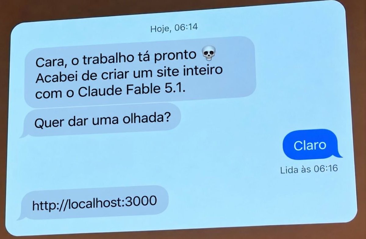 manodeyvin's tweet photo. top 4 piadas que passam a mesma vibe de "tiozão do pavê" versão dev

1 - esquecer um ponto e virgula
2 - centralizar div
3 - qualquer coisa envolvendo localhost
4 - delete sem where https://t.co/z84UGYcnWt