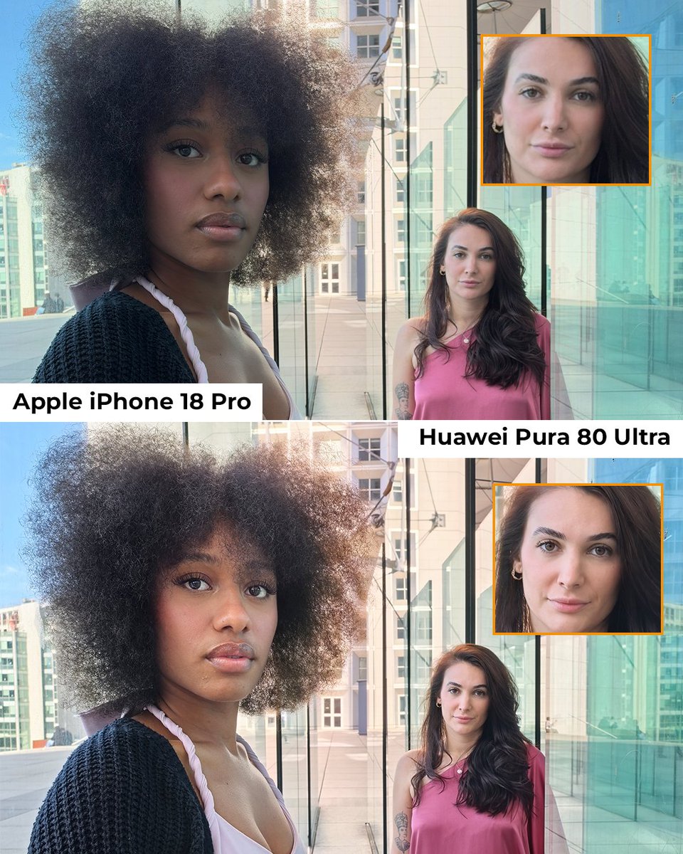 DXOMARK's tweet photo. 📷 The iPhone 18 Pro’s new variable aperture switches to ƒ/4.0 for group shots. How much does it improve depth of field? We tested it in Paris against the iPhone 17 Pro, Huawei Pura 80 Ultra, Pixel 11 Pro XL &amp; OPPO Find X9 Ultra https://t.co/anba3pJasQ