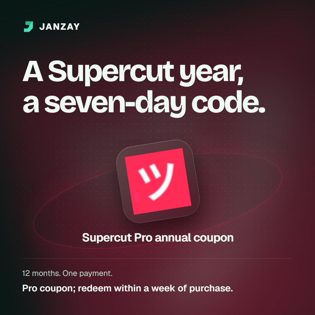 janzay_digital's tweet photo. 🎥 Make your next walkthrough easy to share!
✨ Supercut Pro annual coupon
🧾 Activation steps included
⏳ Redeem within seven days • 💸 $12.99
Get the offer 👇
https://t.co/lMHkVdHob3
#SupercutAI #VideoUpdates https://t.co/vvPyAVCun0