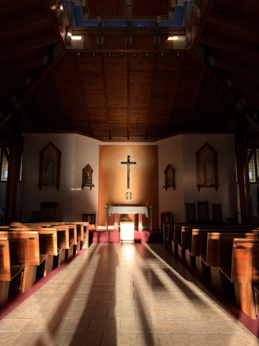 FLShots's tweet photo. Last night’s Mass was truly beautiful. The Autumnal sun coming through the entrance and illuminating the Sanctuary and the Altar. https://t.co/t7c3Ng2d9R