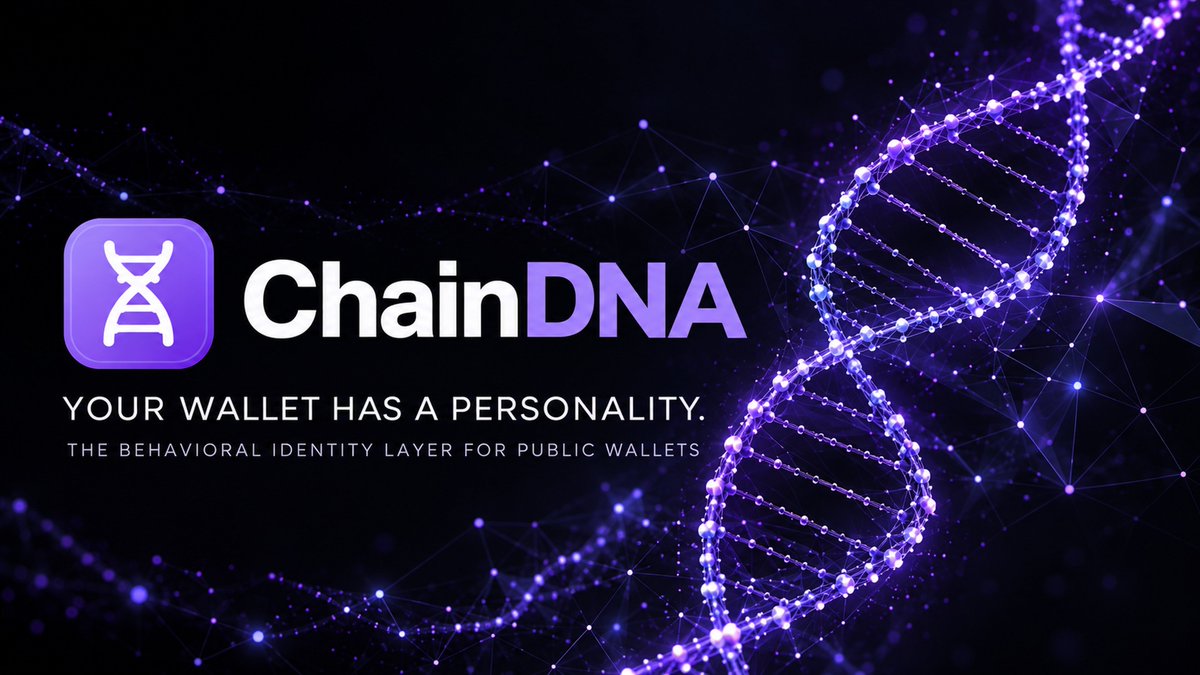 ChainDNAapp's tweet photo. Years later, we're taking the DNA part literally 

Building Chain DNA to make wallet behavior readable. See how a wallet trades, its strengths and leaks, find similar or better wallets, while DNA Radar tracks what strong behavioral clusters are doing onchain in real time. https://t.co/LsaVvACzF6