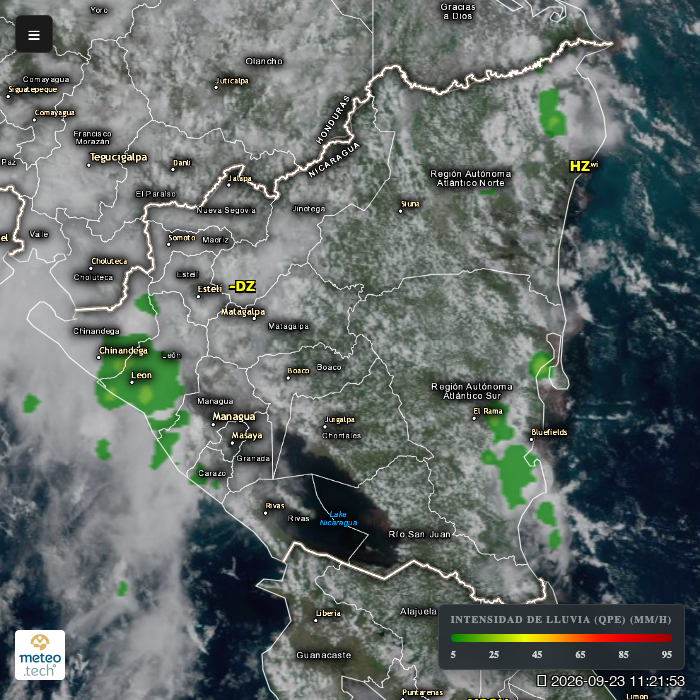 climaya's tweet photo. 🇳🇮 Se pronostican lluvias y tormentas eléctricas de ligeras a fuertes en todas las regiones. Mayor ocurrencia por la tarde; el viento alcanzará rachas de 40 kph en casi todo el territorio nacional.

Atiende los avisos oficiales. Mapas de tiempo real en nuestra web. #ClimaNI https://t.co/ElgKWOF3Wt