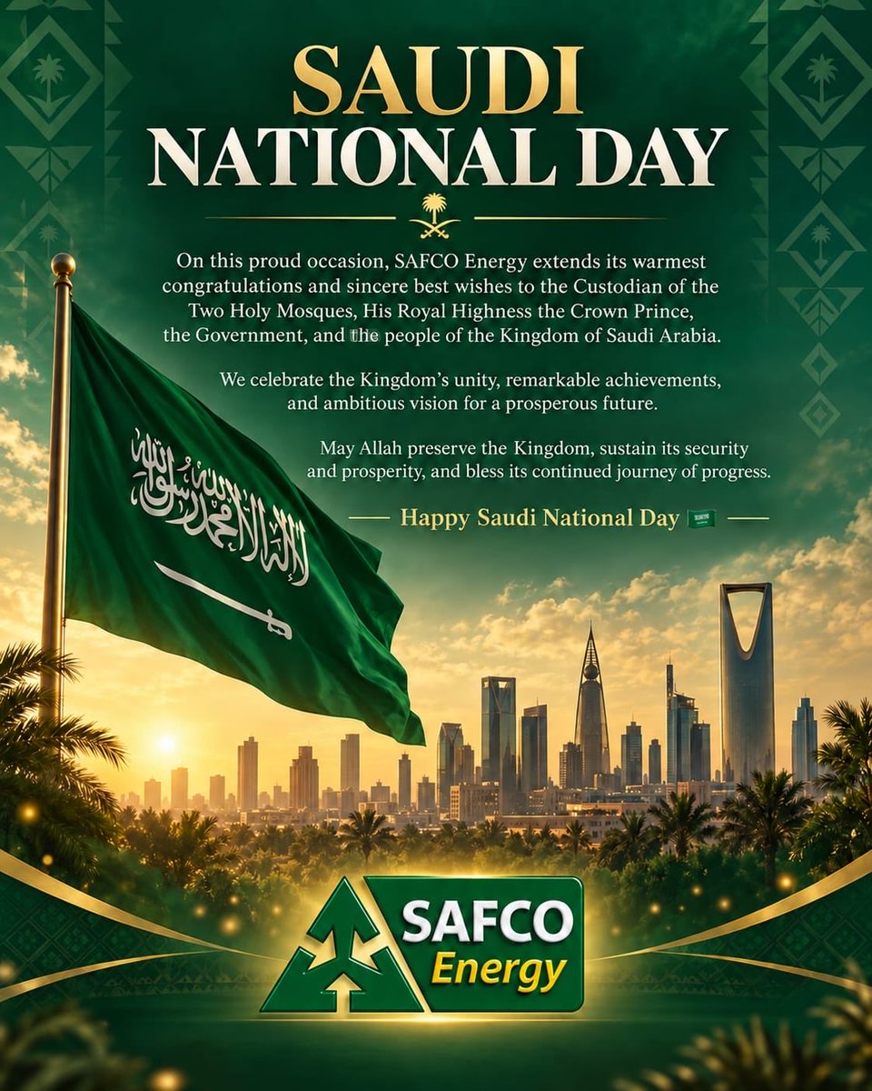 SAFCOENERGY's tweet photo. 💚🇸🇦 https://t.co/aLWy8wO7o3