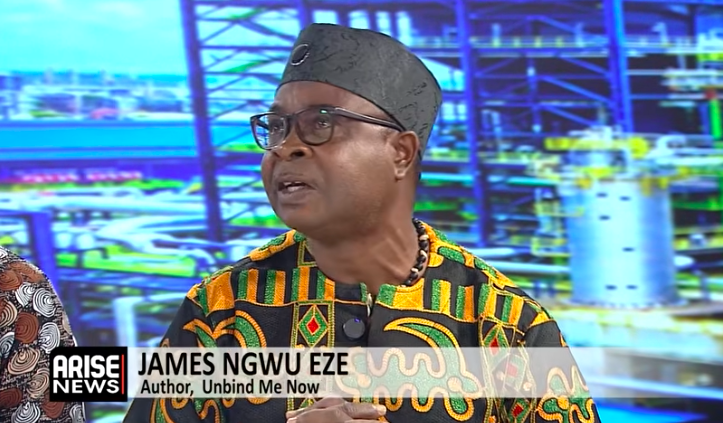 ARISEtv's tweet photo. James Ngwu Eze describes Unbind Me Now as a poetry of outrage and anger that documents Nigerians’ frustration with their country. https://t.co/rk7UuHAHoj https://t.co/8SoJHVd2c1
