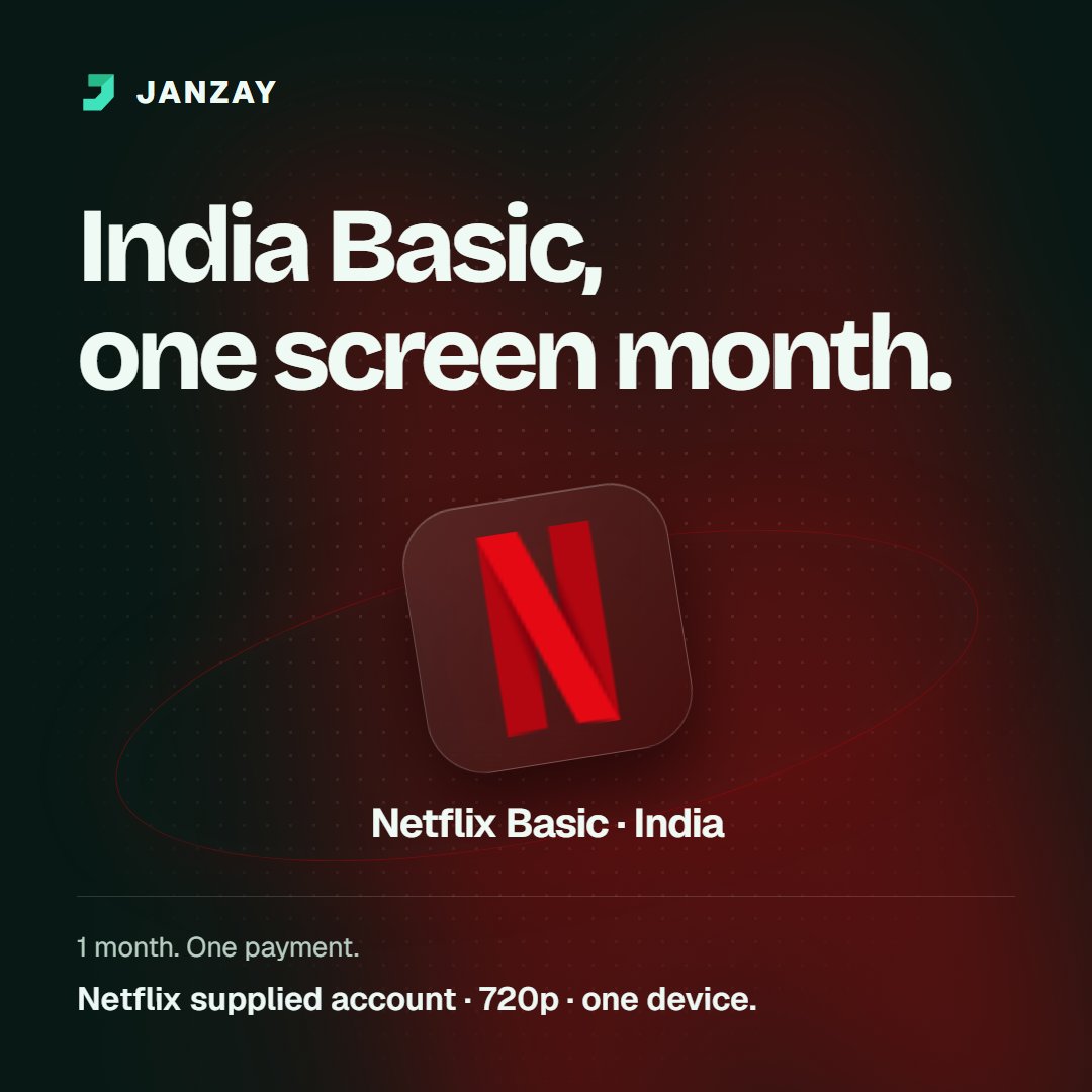 janzay_digital's tweet photo. 🍿 Make a movie night just for you!

📱 Netflix Basic, 720p on one device
🇮🇳 Separate India account for one month
💸 $5.99

Get the offer 👇

https://t.co/9gDj9HEWTa

#Netflix #MovieNight https://t.co/Biti4mHhtT