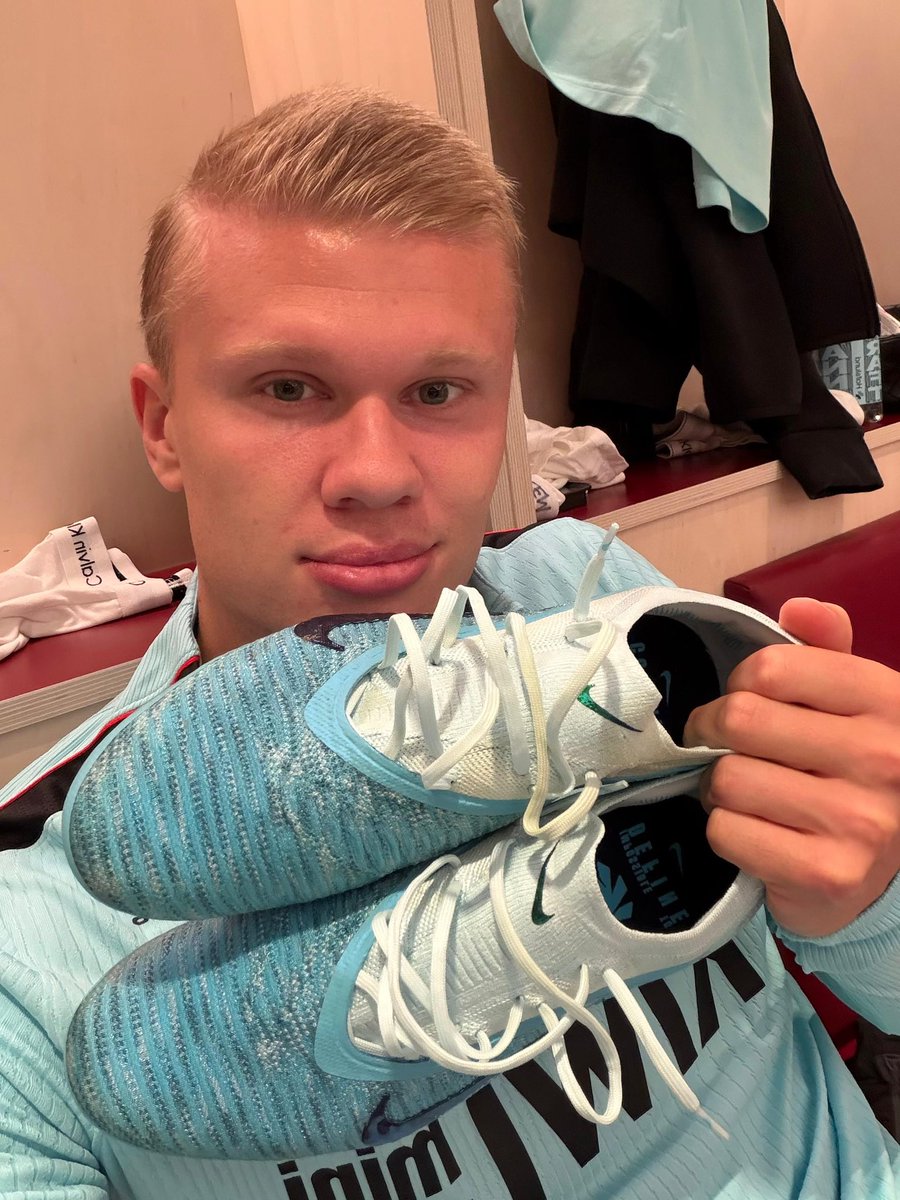 Erling's tweet photo. 🆕👟 https://t.co/UmQTSstHhA