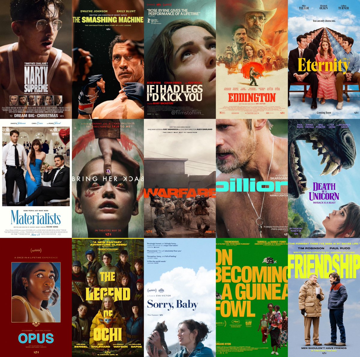 filmstofilms_'s tweet photo. What's the best A24 movie released in 2025? https://t.co/HSLuW3EBM6