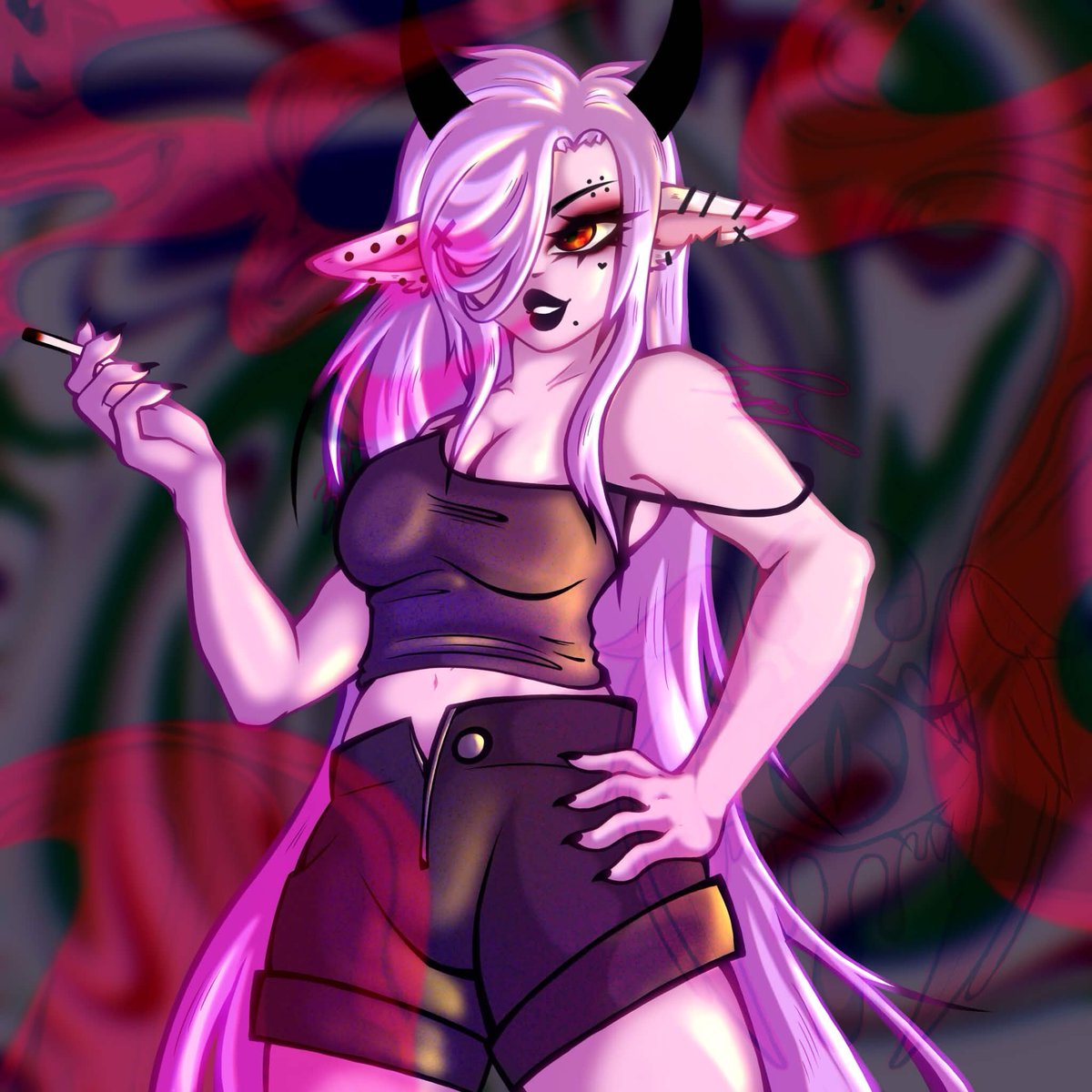 tryptsune's tweet photo. I really gotta start remembering to post here, so have an art dump if you're still watching 🖤 
#digitalartㅤ #ocart https://t.co/bJqGkh2pRq
