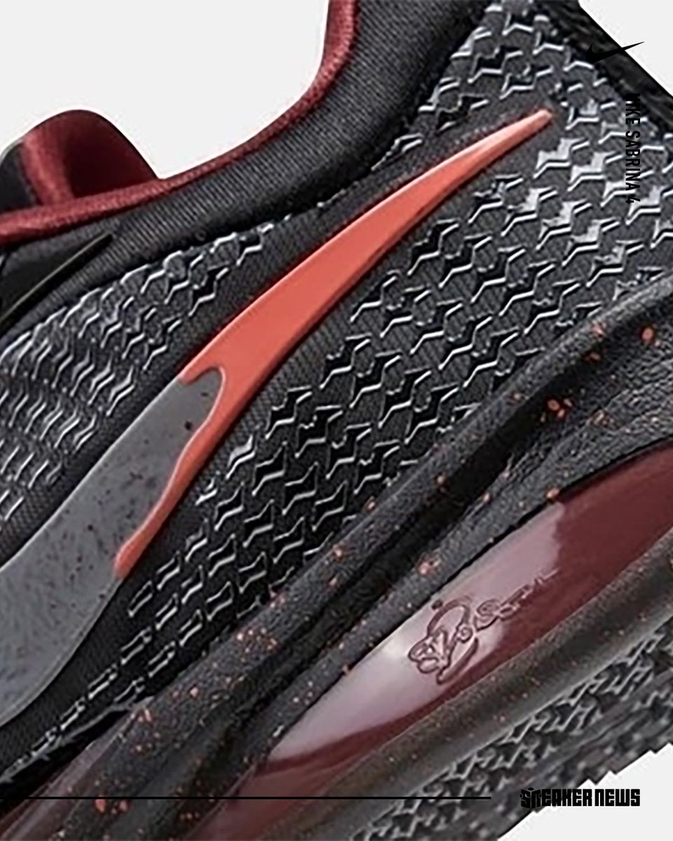 SneakerNews's tweet photo. Sabrina Ionescu becomes a vampire for the Nike Sabrina 4 "Halloween" release 🧛‍♀️ 

Dropping this October! Peep the blood dripping off the Swoosh...

Get a closer look >> https://t.co/cJXG4jR0RD https://t.co/ip8dt4fS1y