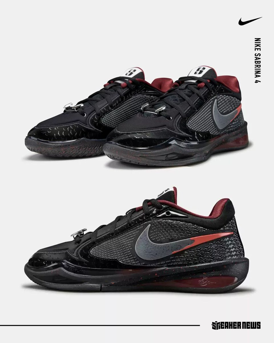 SneakerNews's tweet photo. Sabrina Ionescu becomes a vampire for the Nike Sabrina 4 "Halloween" release 🧛‍♀️ 

Dropping this October! Peep the blood dripping off the Swoosh...

Get a closer look >> https://t.co/cJXG4jR0RD https://t.co/ip8dt4fS1y