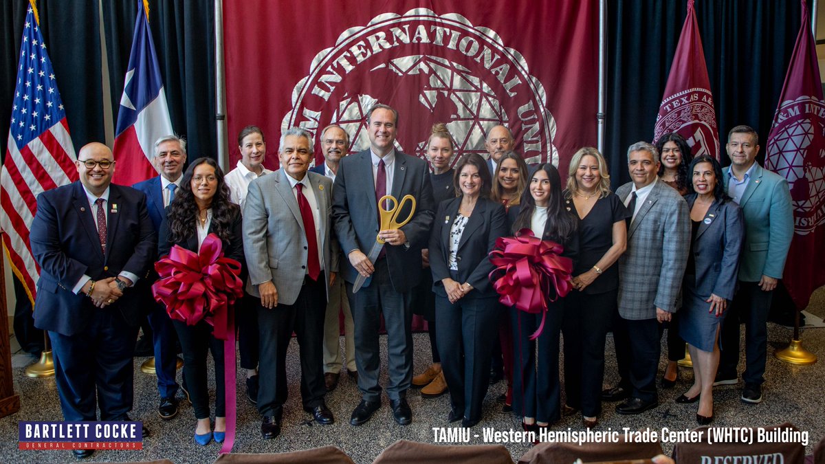 BartlettCockeGC's tweet photo. A #MilestoneMoment for our Laredo team! 🎓🔬 We’re proud to celebrate the completion of TAMIU’s Western Hemispheric Trade Center expansion and Health Sciences Education and Research Center, creating new spaces for learning, research and what comes next. #MakeItHappen https://t.co/mjDzJWTc6g