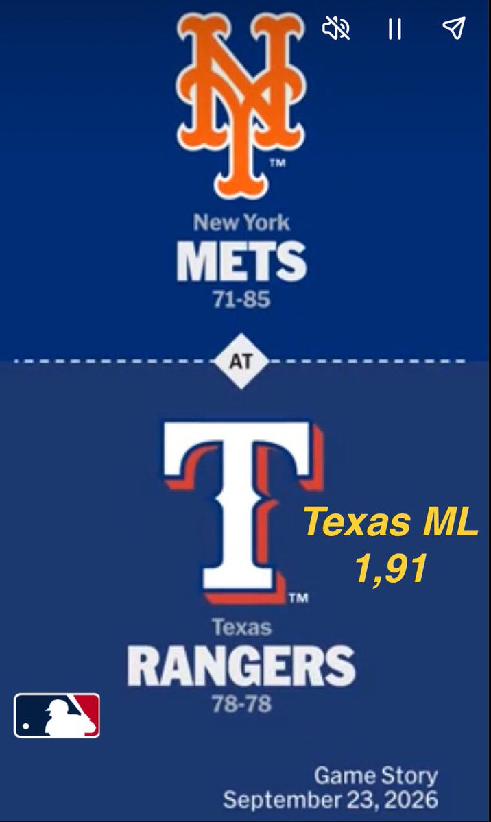 curry_st30's tweet photo. 23/9/26
MLB PLAYS🇺🇸 ⚾️

————————-

⚾️Texas ML (1,91)1u
⚾️CWS ML (1,80)1u

————————-

Let’s cash 💰
Like ❤️ &amp; follow @curry_st30 
#MLB #GamblingX https://t.co/AOjFQDWvPx
