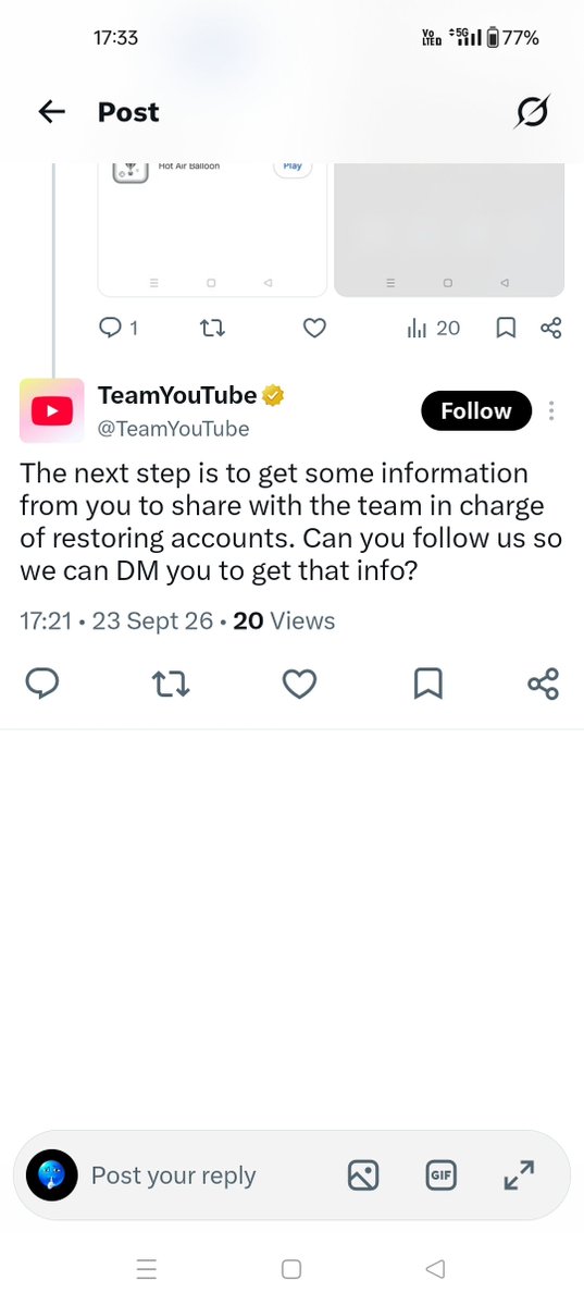 SahilKhan4412's tweet photo. Hello @TeamYouTube,
My Google/YouTube account was hacked today around 1:00 PM IST. The hacker changed my recovery email, phone, and password.
I have my 8-digit backup codes, but the recovery page gives me the error: 
Please share the hijacked account recovery form link

Please 🙏 https://t.co/GiFIyjdJuv