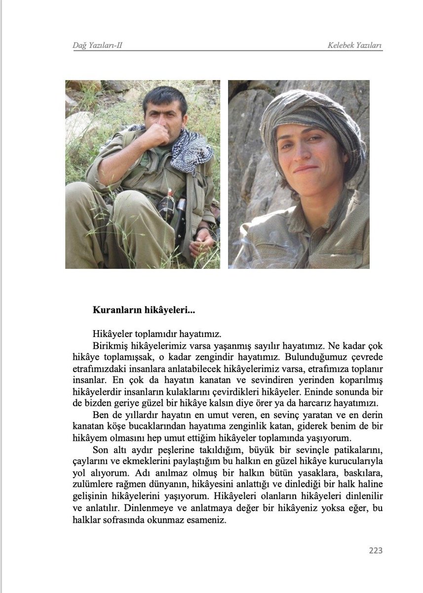 MiroSiyo21's tweet photo. Şehid Kendal'in yanındaki de şehid Brûsk'tur

Ekim 2012'de Devrimci Operasyonda Çelê kuşatmasında şehid düştü

Şehîd Brûsk'u hevalê Jehat Bertî kitabında yazmıştı

Her fotografta sadece 1 kahramanın sureti yok; bir direniş destanı var.
Her birini bilmek gerekiyor https://t.co/OGrNMl2Mc7