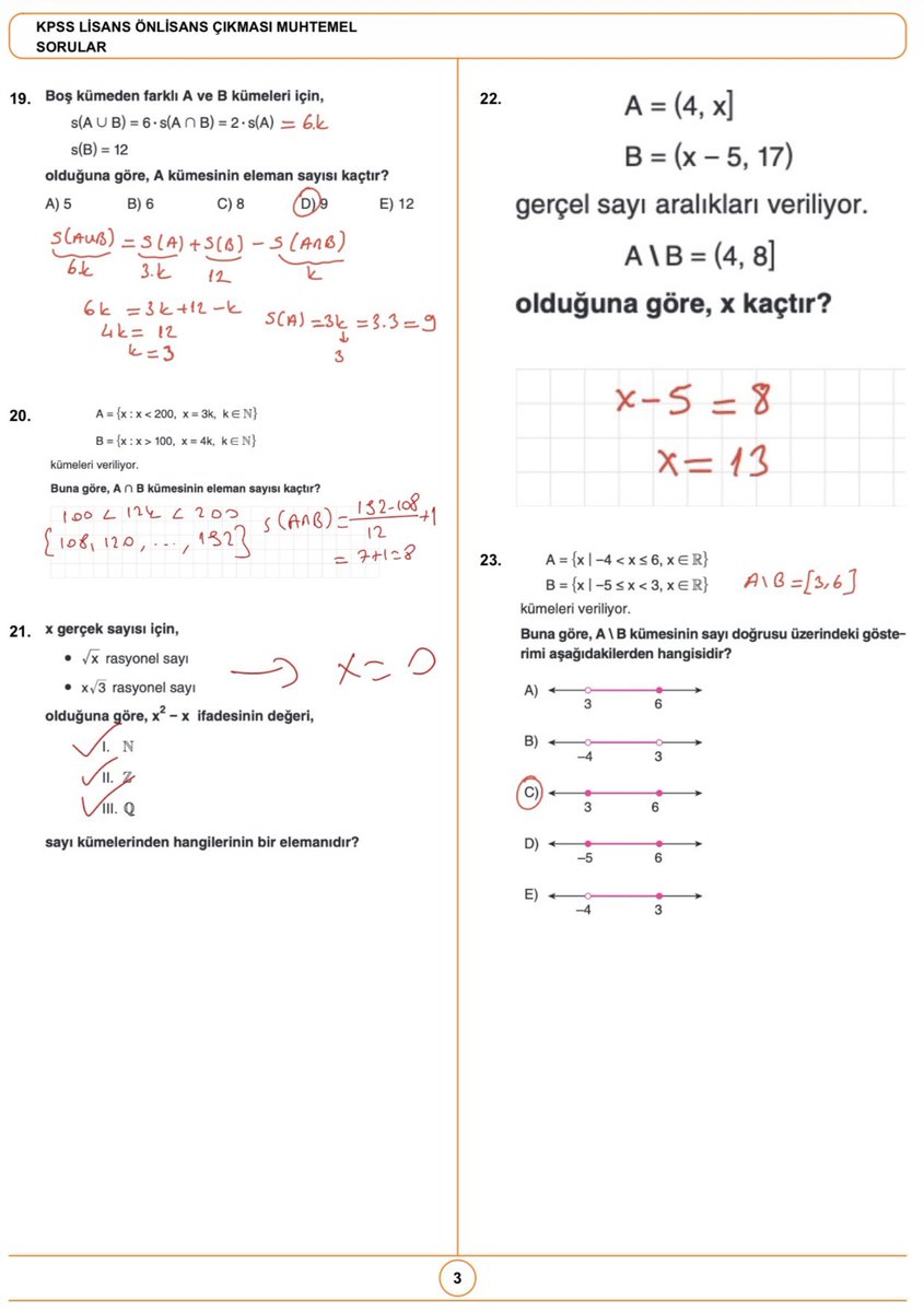 mf_matematik's tweet photo. KPSS ÖNLİSANS ,ORTAÖĞRETİM  ÇIKMASI MUHTEMEL 30 SORU https://t.co/D7WmFyIcov