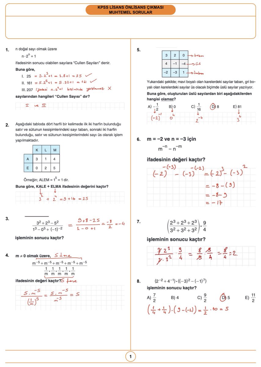mf_matematik's tweet photo. KPSS ÖNLİSANS ,ORTAÖĞRETİM  ÇIKMASI MUHTEMEL 30 SORU https://t.co/D7WmFyIcov
