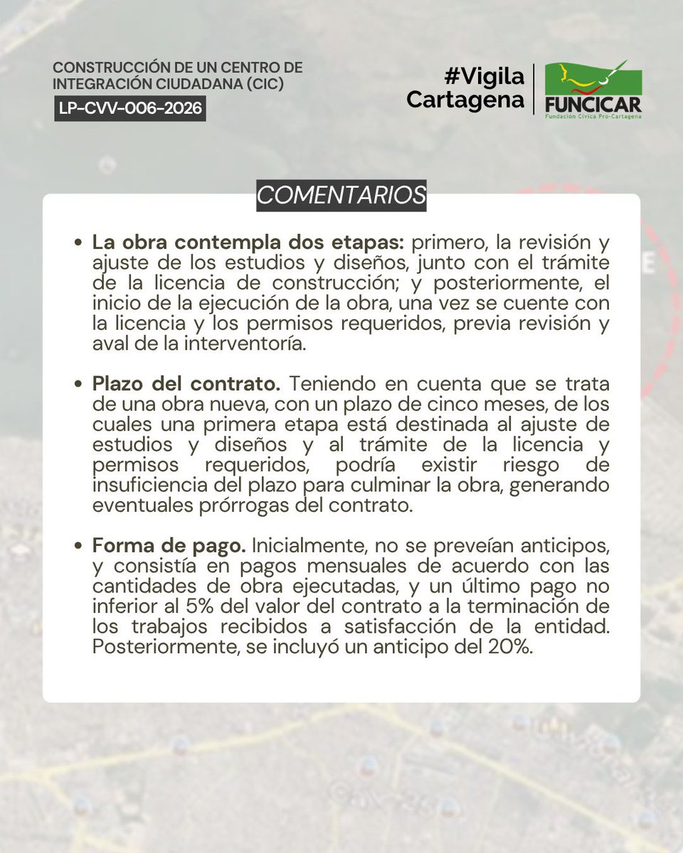 funcicar's tweet photo. Además, el proyecto cuenta con cinco meses para ejecutar la obra, un plazo que podría resultar insuficiente para su culminación.

Entérate de los detalles 👀 https://t.co/VpLEPKS18P