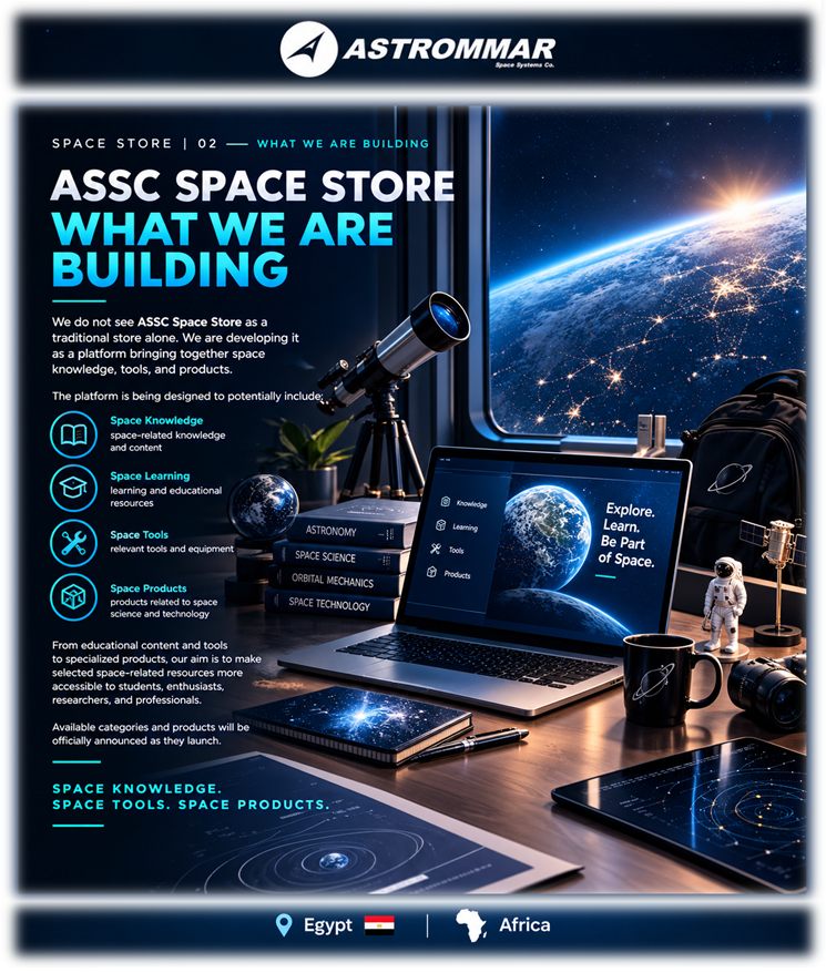 ASSCspaceStore's tweet photo. ๐ SPACE STORE | 02 โ WHAT WE ARE BUILDING
๐ What We Are Building?
Space Knowledge. Space Tools. Space Products.
๐ More details:
https://t.co/jGcWfmiVvd
#ASSC #SpaceStore #SpaceProducts
๐ ๐ฐ๏ธ โจ ๐ญ https://t.co/gUZz9lAXkg