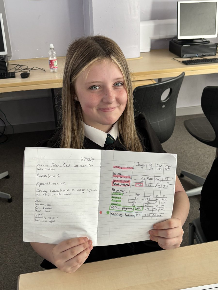 sshs_maths's tweet photo. Some Maths Skills on show in S3 Business this afternoon! 👏 @SSHSICT @StStephensHS https://t.co/Q9M559IRYw