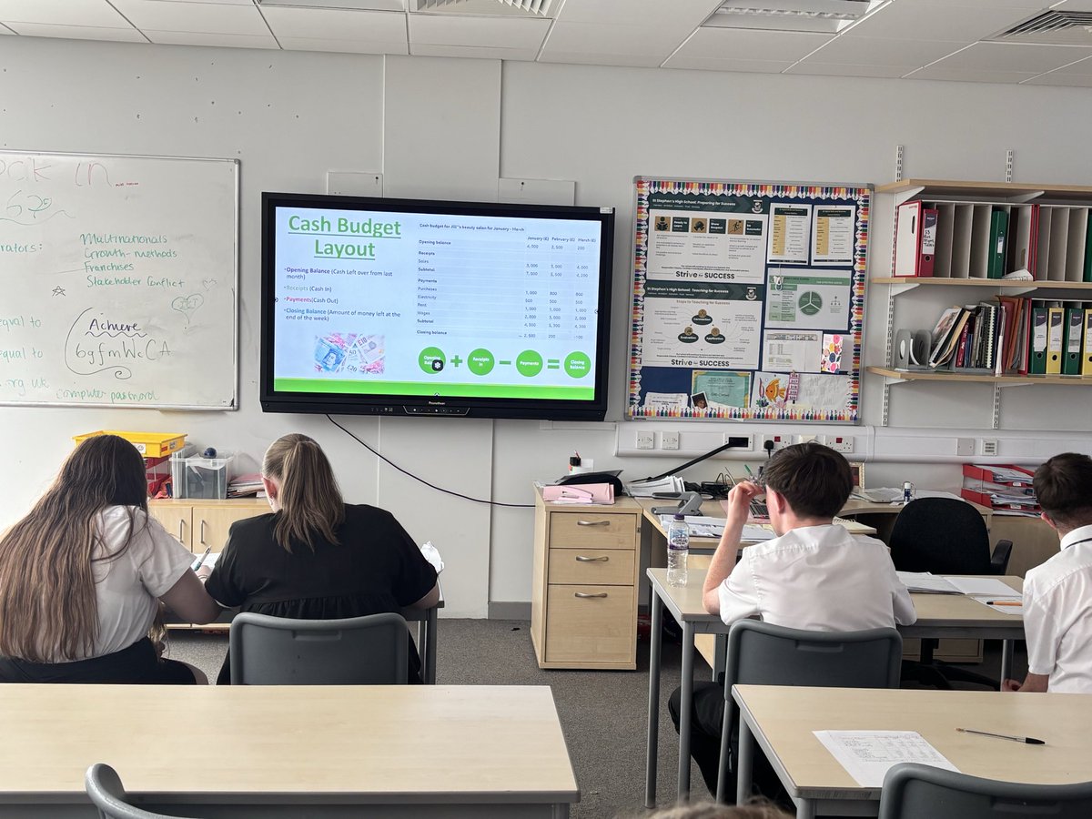 sshs_maths's tweet photo. Some Maths Skills on show in S3 Business this afternoon! 👏 @SSHSICT @StStephensHS https://t.co/Q9M559IRYw