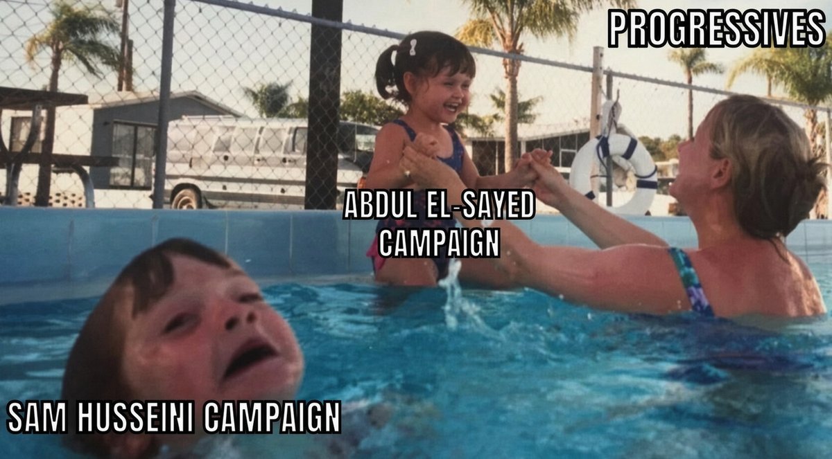propandco's tweet photo. Why do we obsess over El Sayed? 

There are other candidates who won’t sell out https://t.co/ZE6irPjOM9