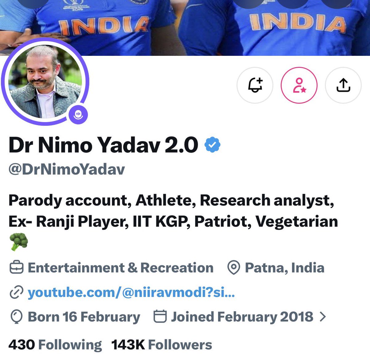 jod_insane's tweet photo. This guy is openly glorifying a criminal by portraying him as innocent

Nimo Yadav should be arrested https://t.co/zBjyIl1c0L