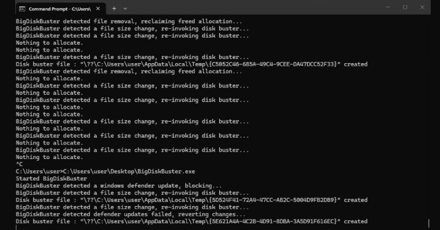 omvapt's tweet photo. Researcher Drops #BigDiskBuster #Zero_Day PoC That #Blocks #Microsoft_Defender #Updates
https://t.co/3QUOPsJO7j https://t.co/dJ9QdbEJJB