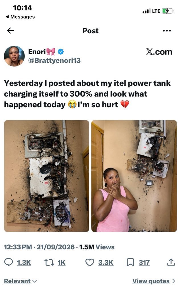 Cale574598's tweet photo. Is not everyone that knows the difference between ai and real picture, imagine if my 54 years dad sees this picture, he'll have anything to do with itel again. https://t.co/y1maOa7m7r