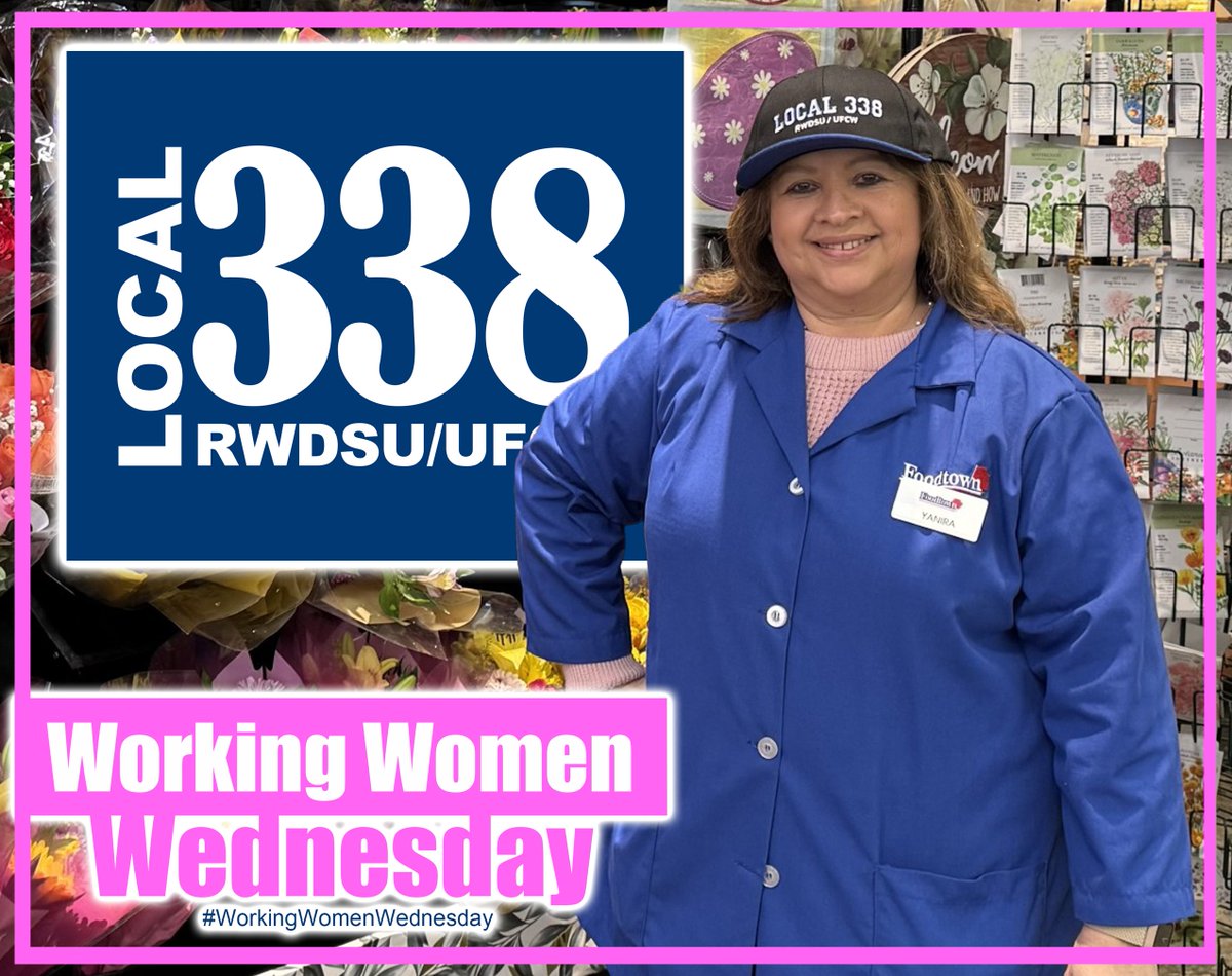 Local338's tweet photo. #WorkingWomenWednesday Yanira Vasquez is an 11-year member working at Foodtown in Croton on Hudson! https://t.co/6vxGK20f9s