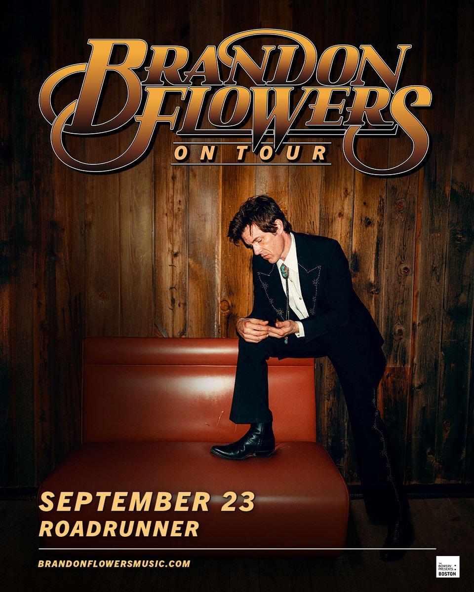 roadrunnerbos's tweet photo. TONIGHT: Brandon Flowers 

Doors at 8pm // Show at 8:15pm

Tickets are still available online and at the doors🎫🎫>>>https://t.co/xJ5Eor6t9V https://t.co/L7lmBI2lDX