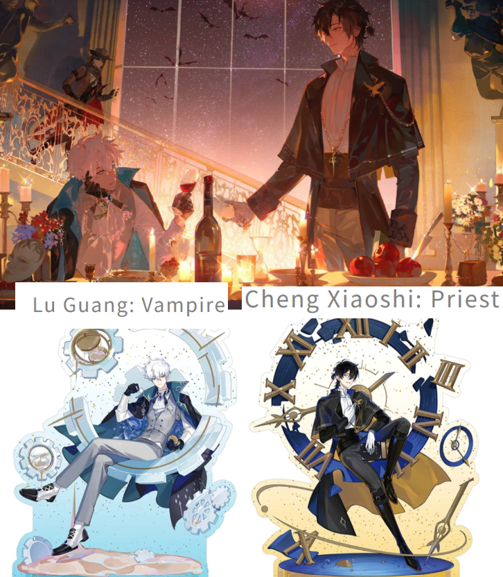 wrathguang's tweet photo. i love the holy/unholy symbolism between shiguang bc it feels so intentional. CXS is framed as pure+sacrificial,while LG is willing to become sinful for him. LGs love &amp; devotion to CXS is almost worship,but the more desperate he gets,the more the worship twists into obsession+sin https://t.co/Gcz2Q7tm4t