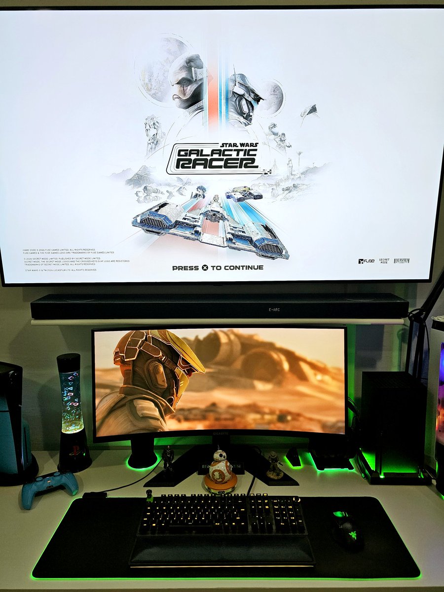 PythonSelkan's tweet photo. The Force is strong with this one 🎮 

Star Wars Galactic Racer Review coming up 🎬 https://t.co/FmrYKdOg59
