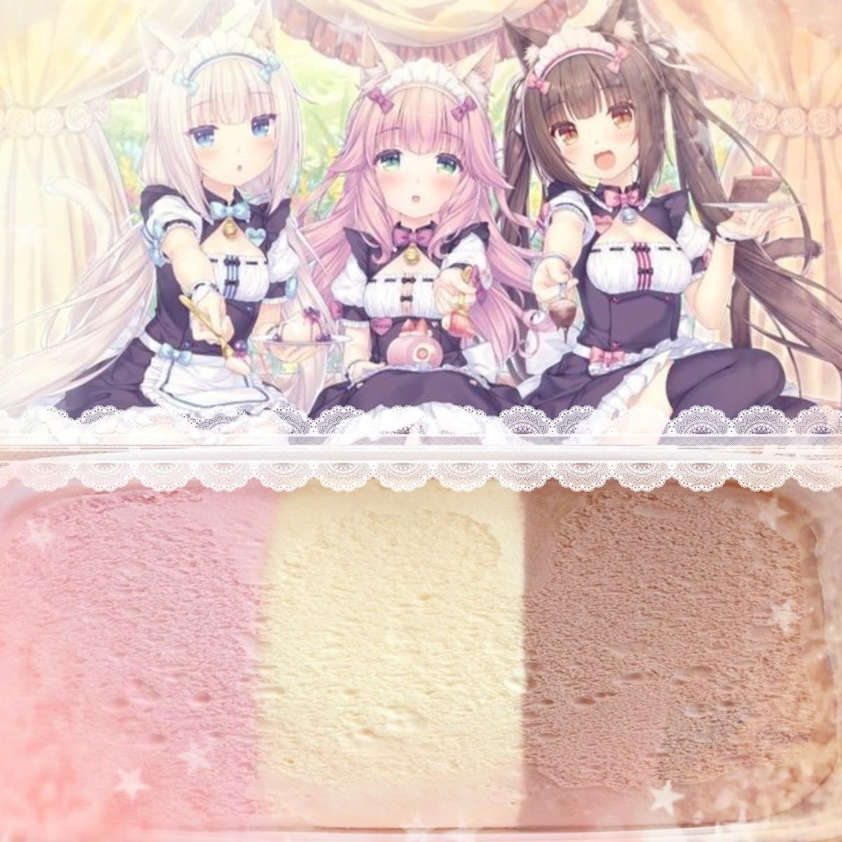 myokoluv's tweet photo. me ordering Neapolitan ice cream always reminds me of the nekos https://t.co/rnC1FDy6qL