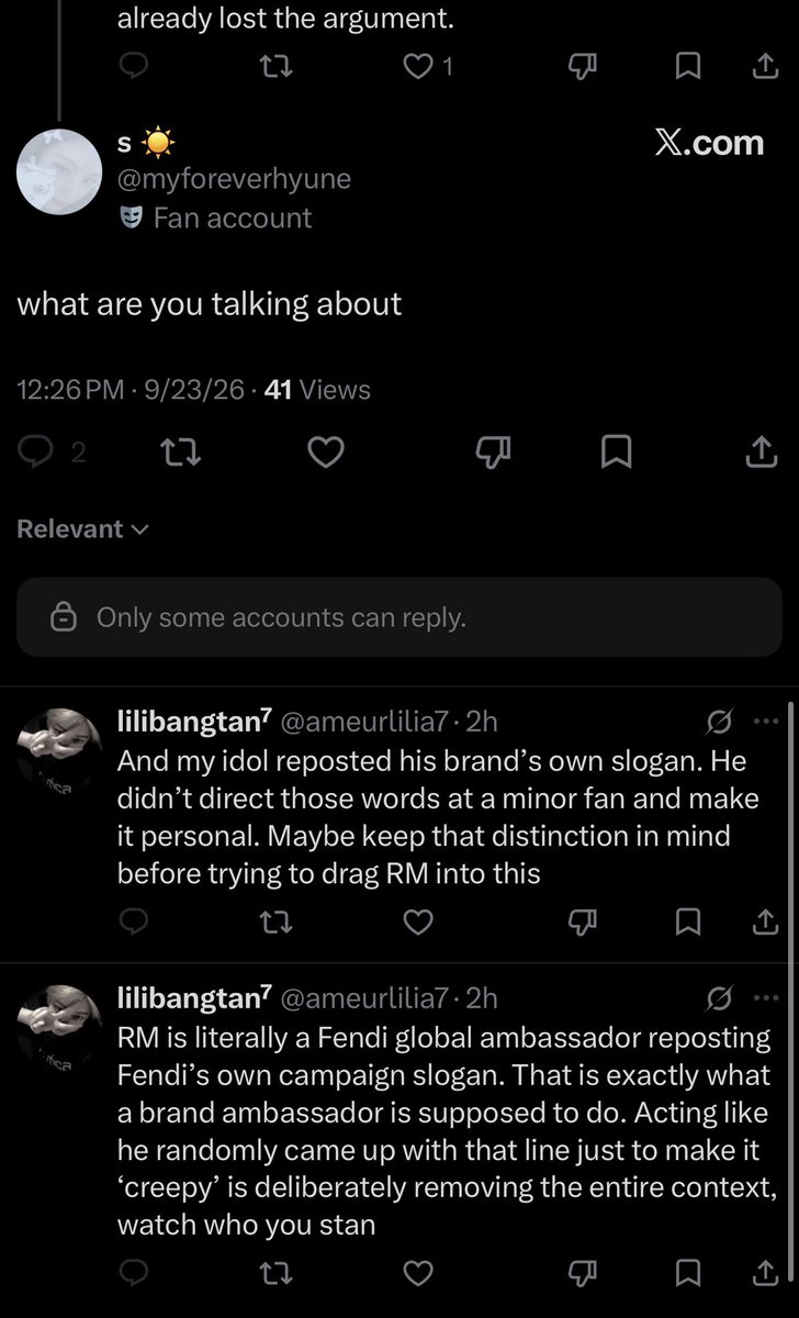 nobelknowbell's tweet photo. Y’all come look at this broken Hybe pr bot that got its ai prompts wrong. I’ve been telling yall they are everywhere. Half the accts commenting aren’t even real anymore https://t.co/jqhFOaqwjD