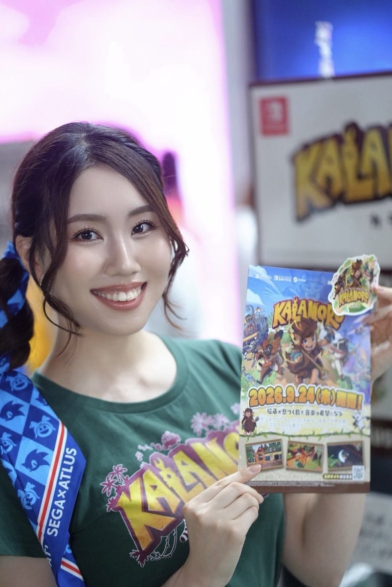 yukirin_n_'s tweet photo. 『#Kalanoro（カラノロ）』本日発売！🎮🇲🇬

ポップなキャラクターや楽しい世界観で
子どもも楽しく試遊してたのが印象的！

チラシも(ほぼ1人で)バッチリ配り切り
沢山の方に魅力をお届けできて良かったです🎸✨
https://t.co/Hd31vsZFrZ

#segaatlustgs26 #TGS2026 
#SEGA #セガ #東京ゲームショウ https://t.co/EtoLUI752Y
