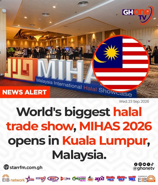 starr1035fm's tweet photo. World's biggest halal trade show, MIHAS 2026 opens in Kuala Lumpur, Malaysia...
#EIBNetwork #StarrFM
#GHOneNews #NewsAlert https://t.co/XDYFthxic6