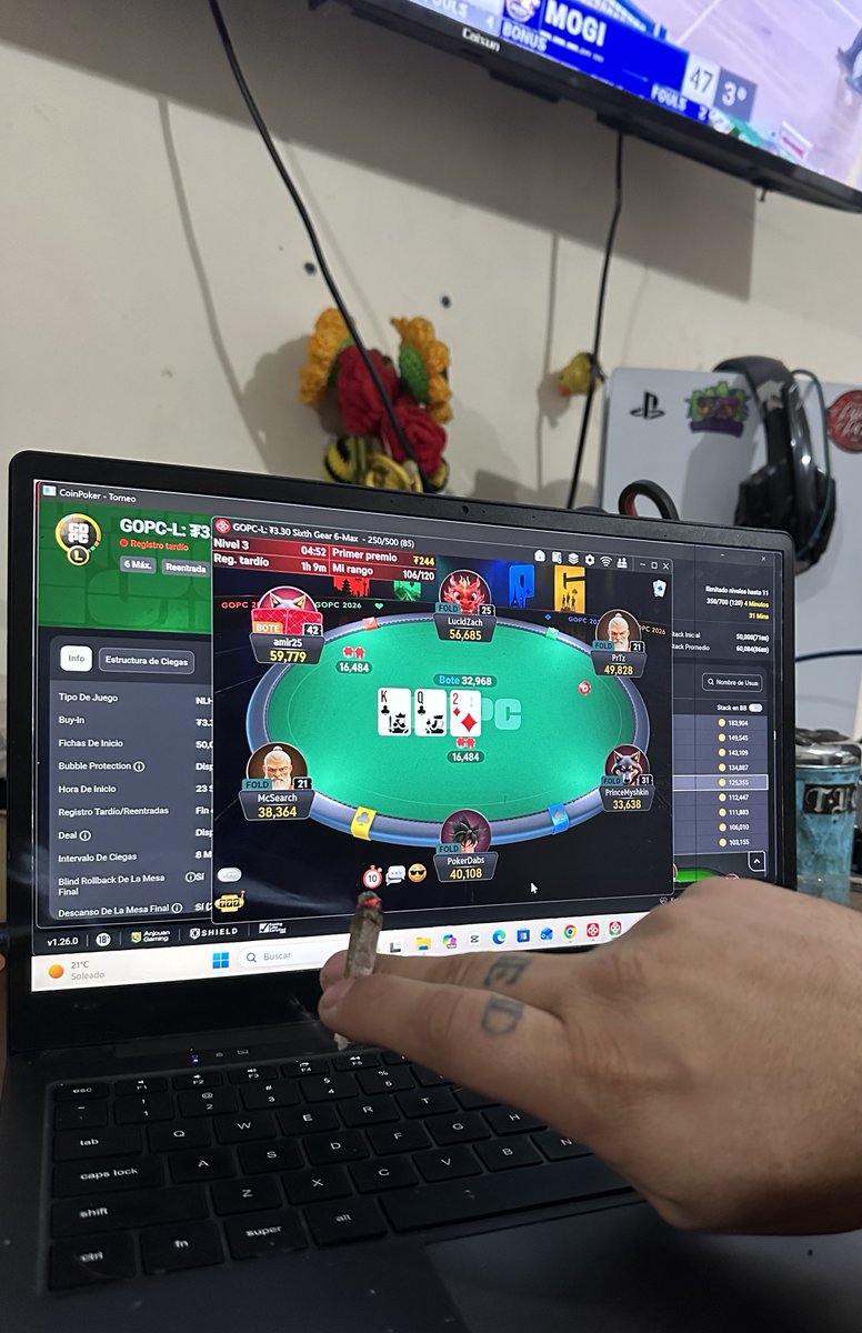 pokerdabs's tweet photo. Hello. Aquí vamos !
#GOPC https://t.co/syfiizn4fv