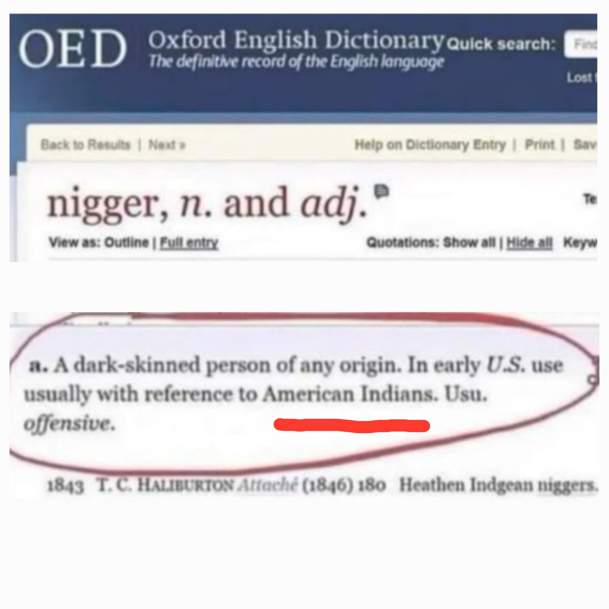 trialbyfire9710's tweet photo. @DivinaTonio @Heavymetalz999 Only group that word was used on.
The reclassified BLACK AMERICANS https://t.co/iFe5Uey7nc