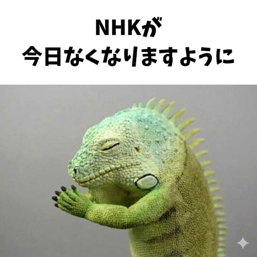 TetuwanA's tweet photo. 本日もNHK が早くなくなるように
祈りましょう🙏 https://t.co/23A661gHTz