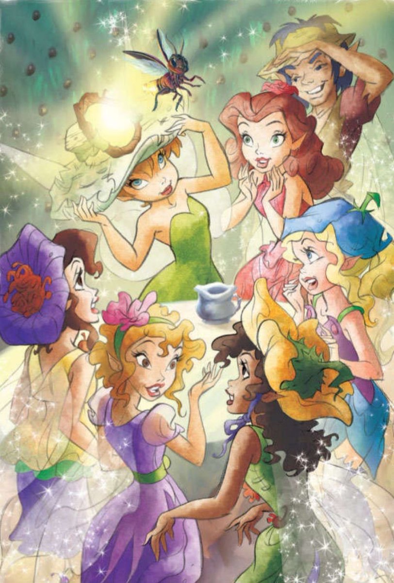 bearberryvee's tweet photo. i love the old artstyle of the disney fairies so much https://t.co/xI5Hqe6h2Y