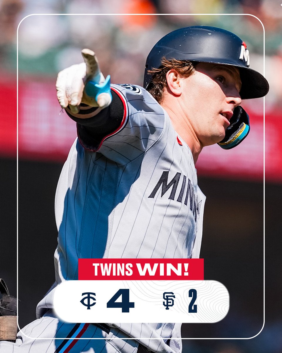 Twins's tweet photo. Headed home with a win! https://t.co/K6Ur92SpLX