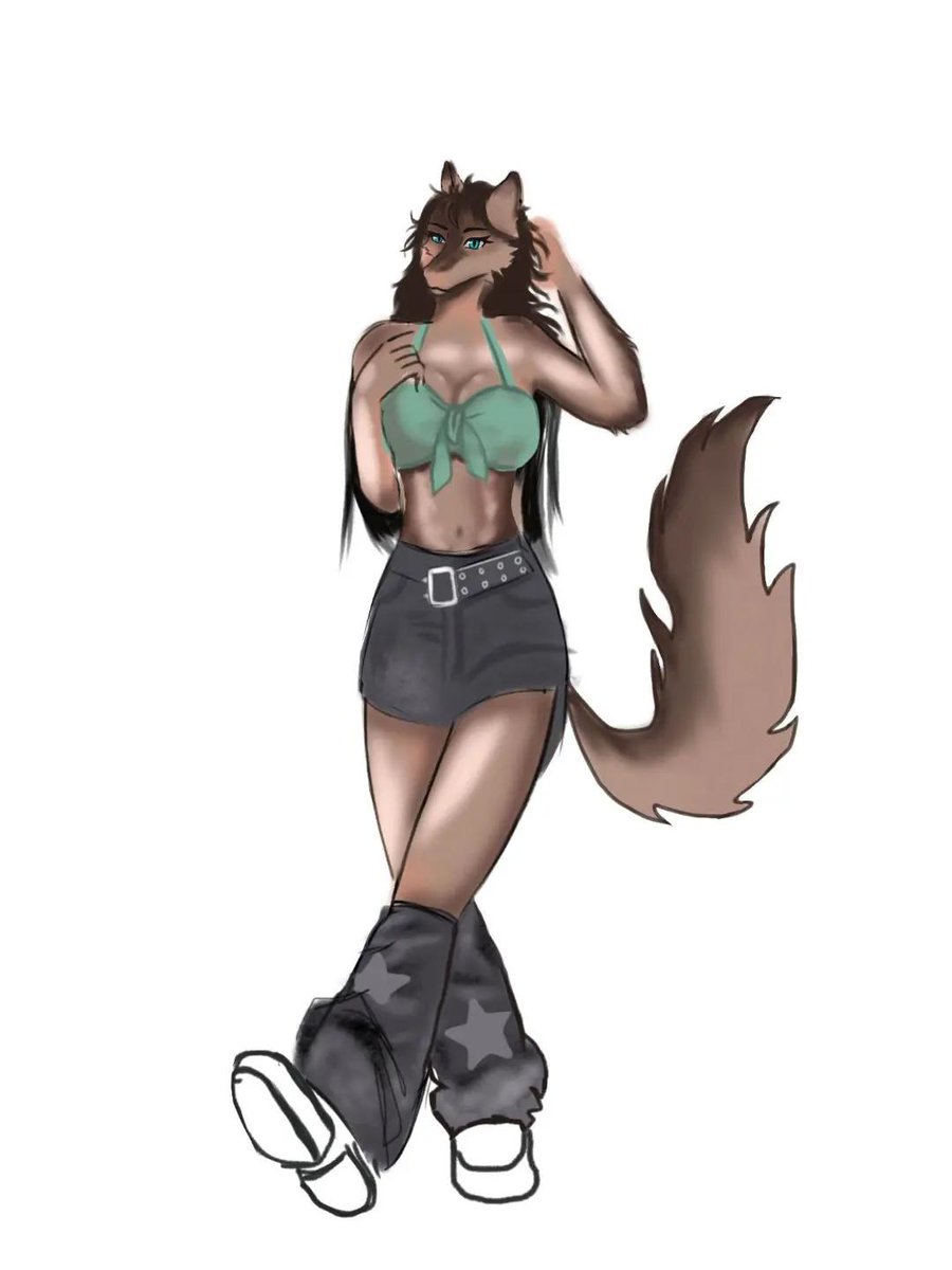 wolfyanna8's tweet photo. Just your favorite wolf girl serving looks 🐺🖤
.
.
.
#furryarts #fnf #furry #drafts #fursuit #sketches #fursona https://t.co/JxYK7dQT7S
